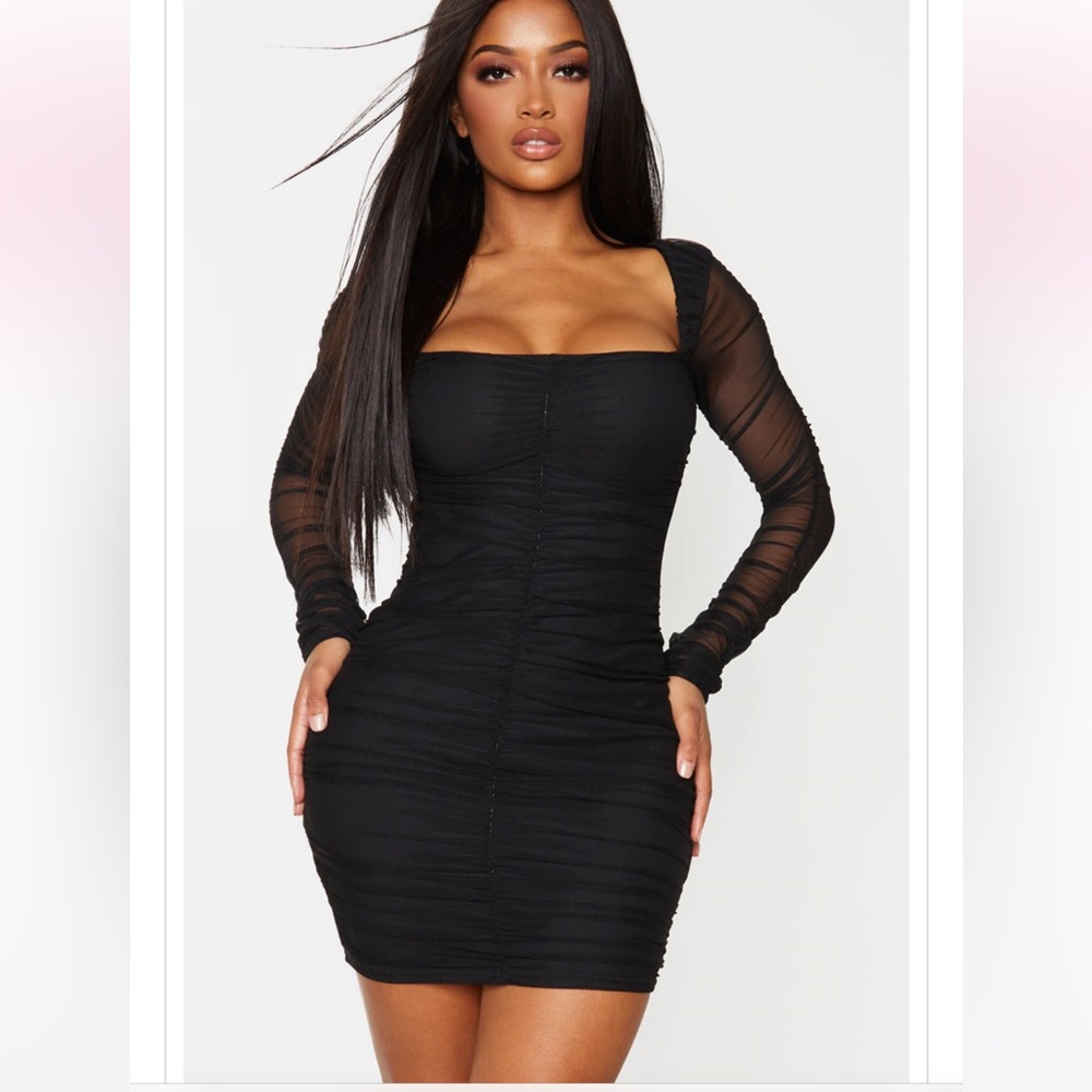 Black mini dress